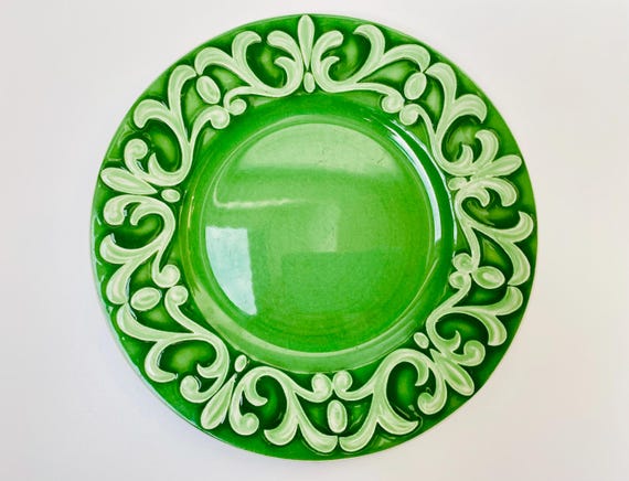 Vintage Villeroy & Boch GALLO Green Vitro Porcelain Plate — SWITCH
