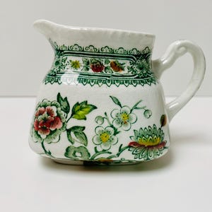Vintage Wood & Sons Dorset Creamer: Botanic Floral Milk Jug