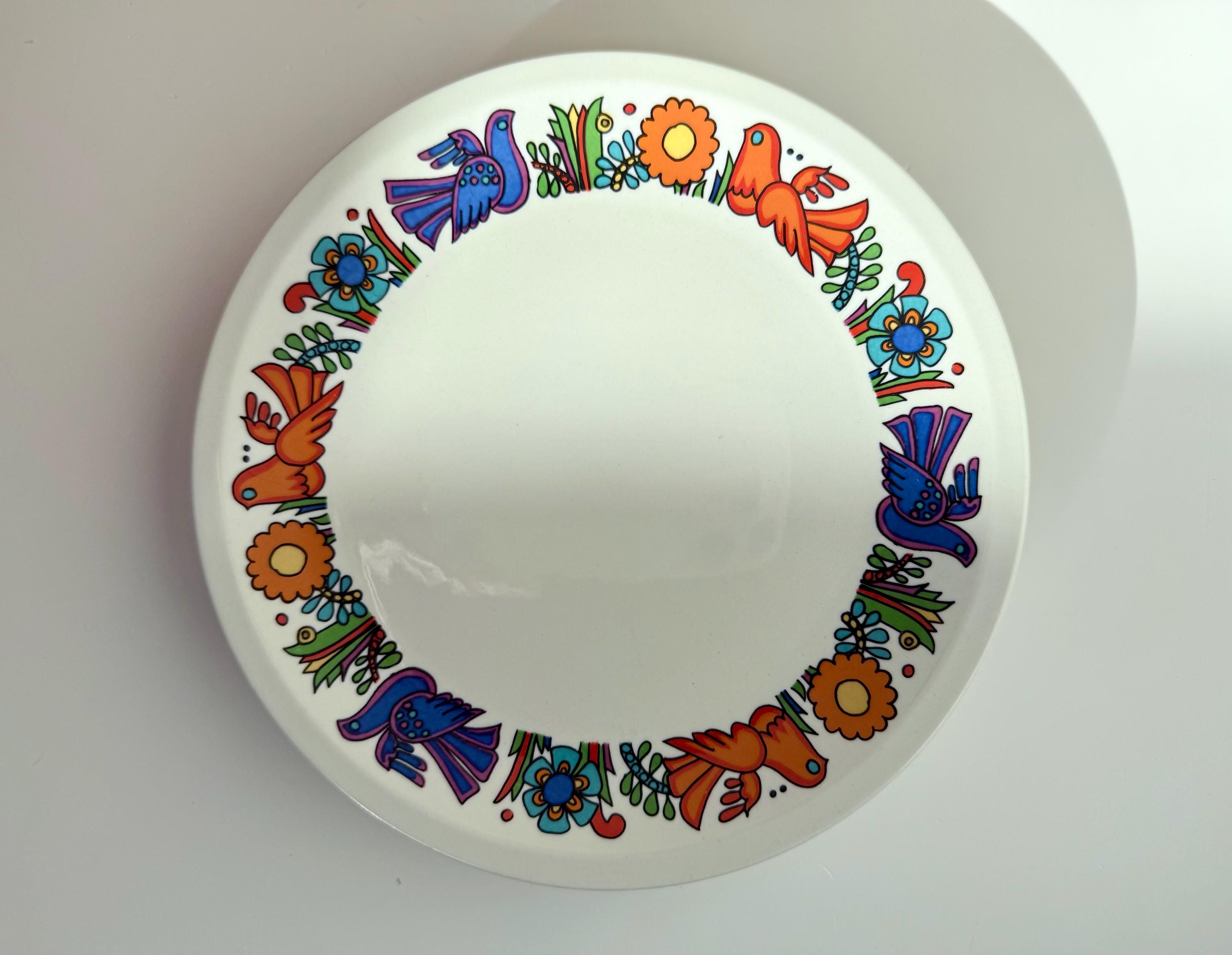 Vintage Villeroy & Boch ACAPULCO 20cm Lunch Plates — 4 Available
