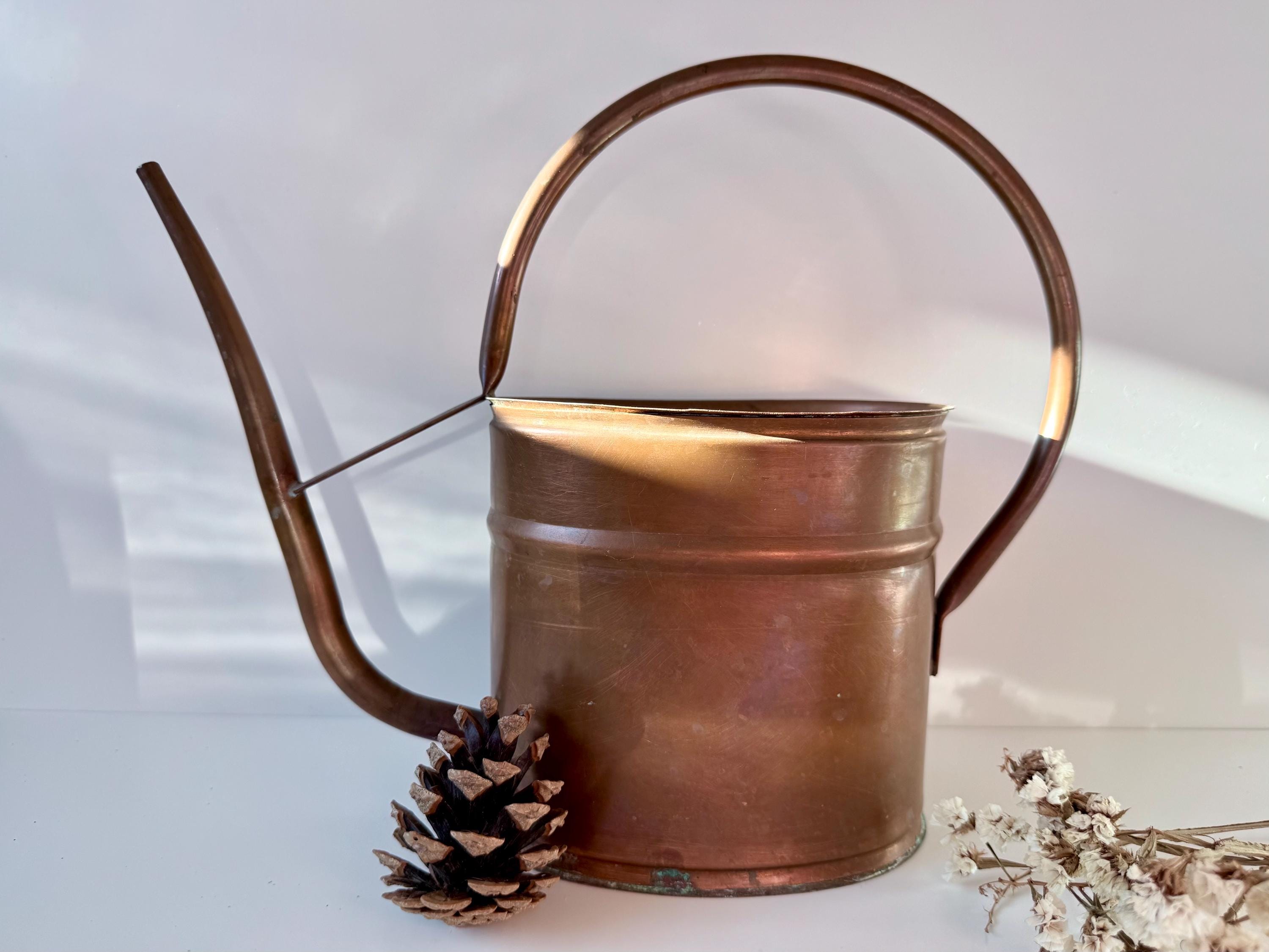 Arrosoir Ancien En Cuivre Et Laiton - Vintage - Pour Collection Ou Décoration