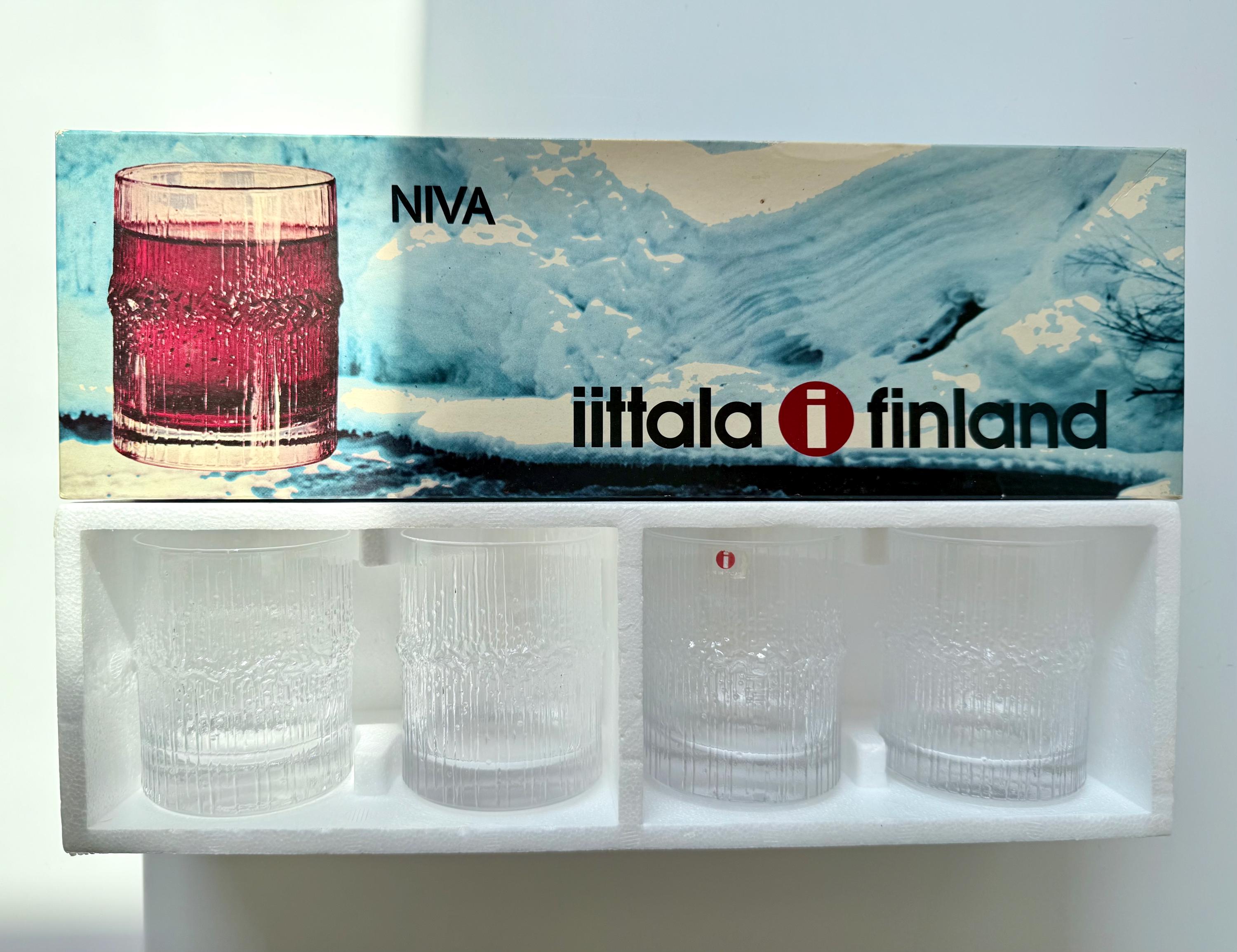 イッタラNiva by Tapio Wirkkala 4つセット Set of 4 Niva glasses
