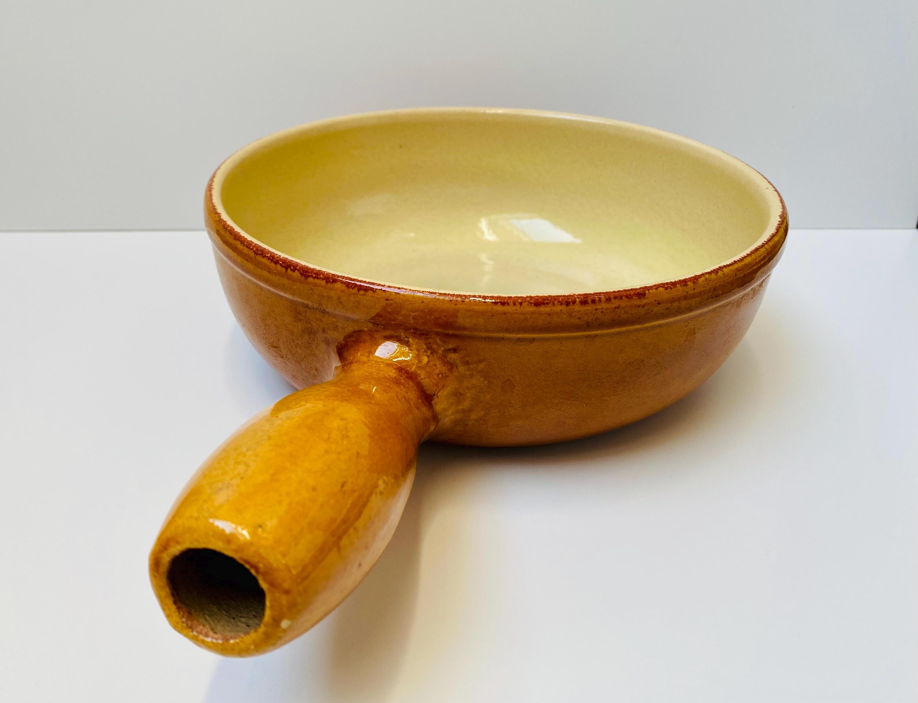 フォンデュ鍋セット LANDERT ヴィンテージ LANDERT 22 Traditional Swiss Cheese Fondue Pot, Mustard