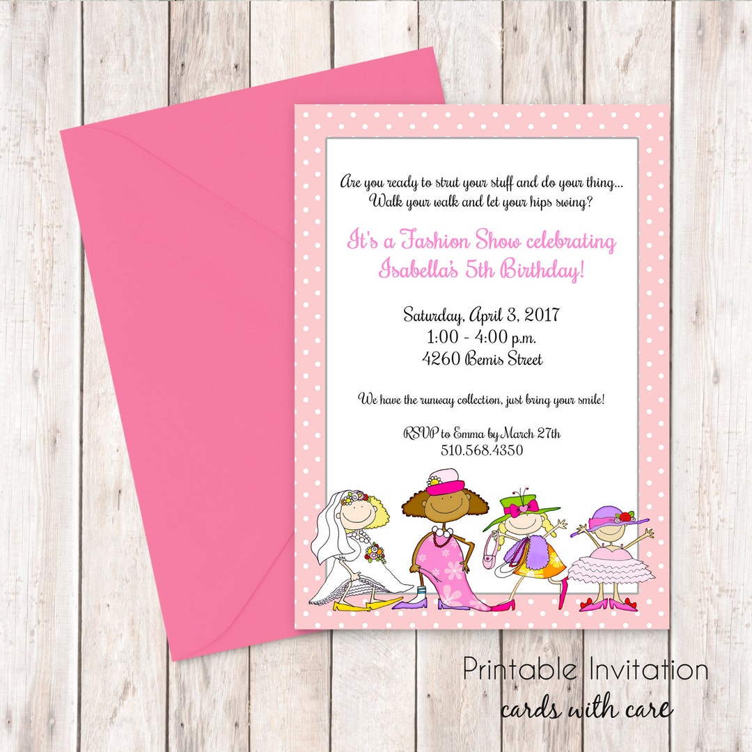 Dress up Party Invitation, Printable Invitation Design, Custom Wording