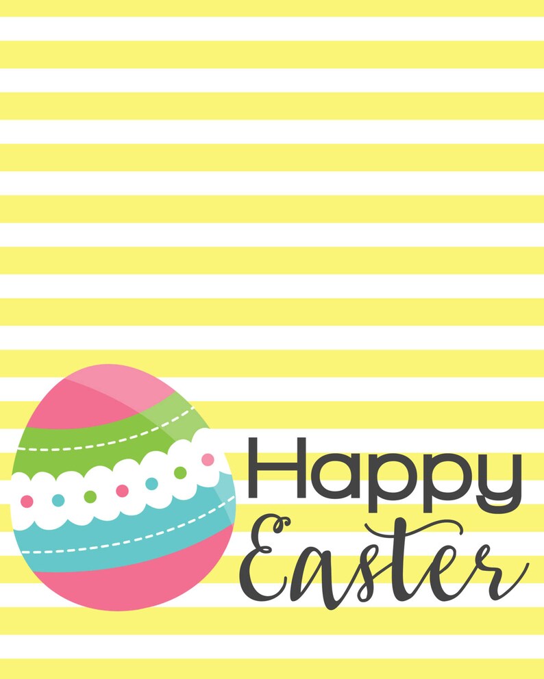 Printable Easter Art, Instant Download, Spring Printable, 8x10 JPG and ...