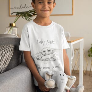 Grogu My Name Is Not Baby Yoda Kids T-Shirt | Star Wars image 2