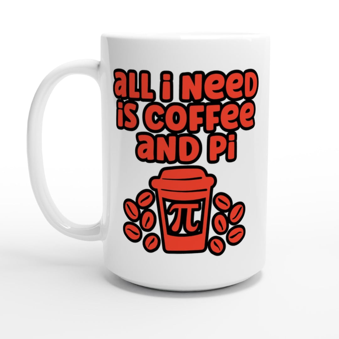 Coffee and Pi Ceramic Mug, Math Teacher Gift, 11oz - Etsy