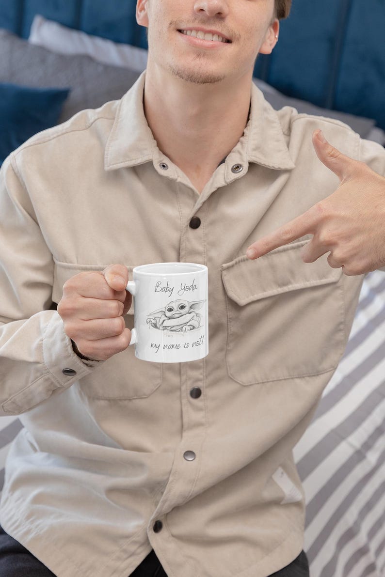 My Name Is Not Baby Yoda Grogu Mug | Star Wars Ceramic Mug Bild 3