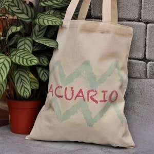 Customizable Tote Bag, Zodiac Symbol, Zodiac Sign, Personalized Gift, Unique Design