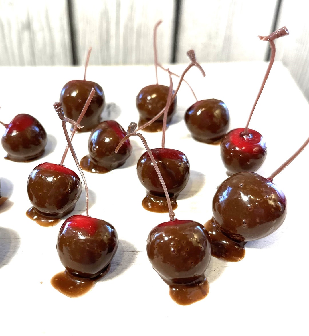 Fake Chocolate Covered Cherries, Fake Food, Tiered Tray Decor