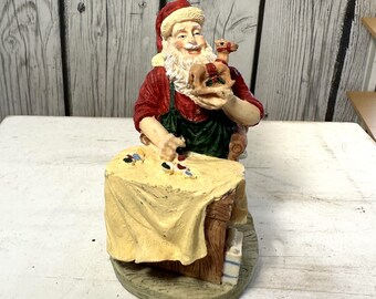Vintage Brinn's Santa Claus Figurine Jolly Toymaker