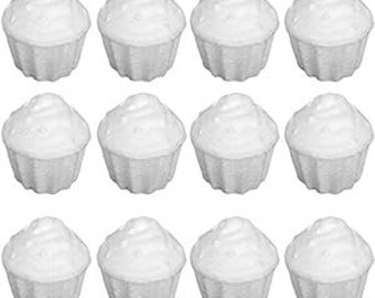 12 Pc Foam Cupcake Dummies Styrofoam