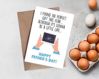 Funny Pregnancy Announcement Father's Day Card