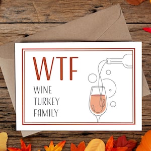 Thanksgiving inapproprié drôle de carte de vœux | Action de grâces, Dinde au vin en famille