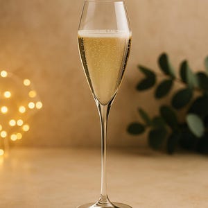 Luxurious Diamond Champagne Glasses Set of 2 – Crystal Champagne Flutes with Elegant Design, Dishwasher Safe Gift for Weddings