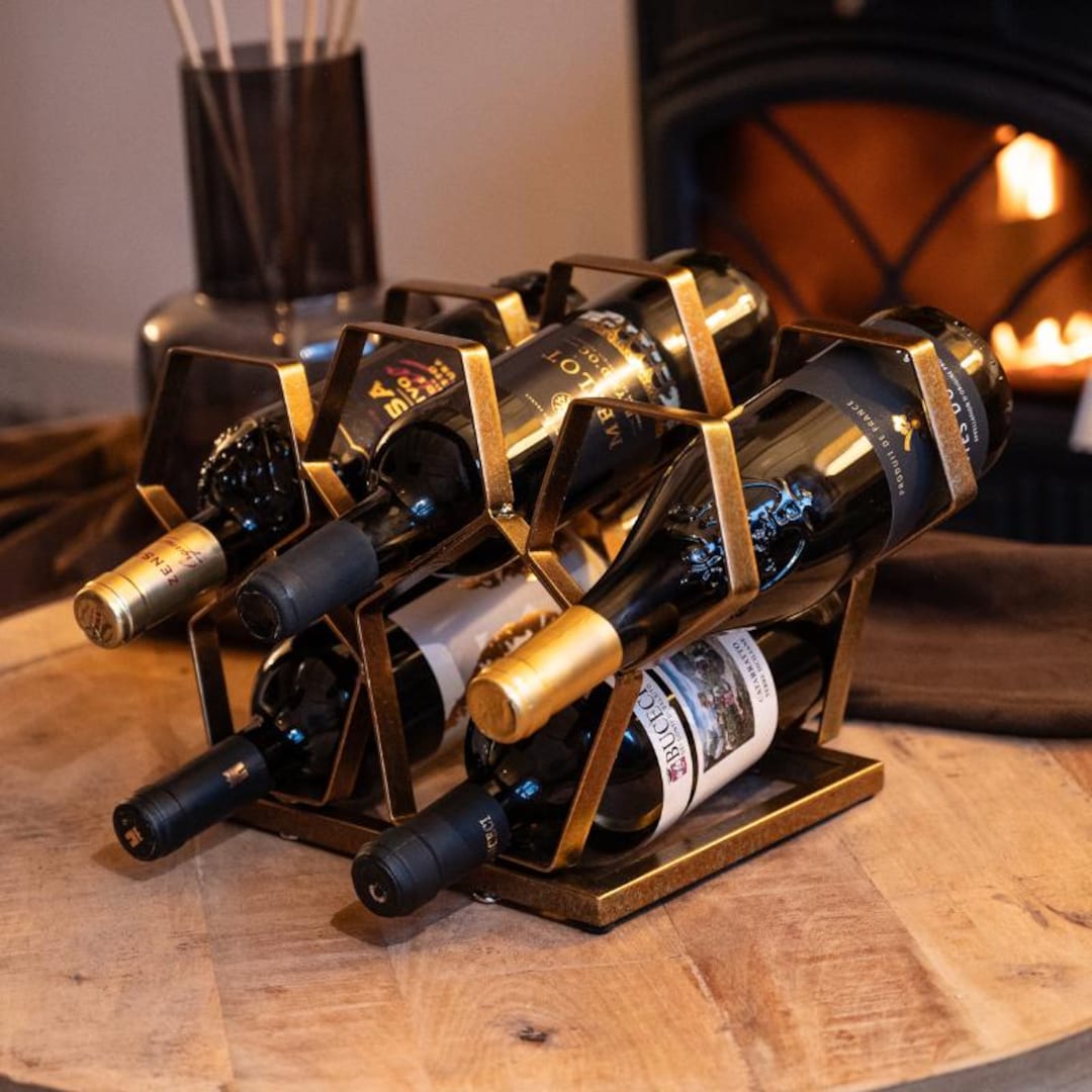 Mémoire Le Trésor Wine Rack - Luxury Metal Wine Bottle Holder - Modern ...