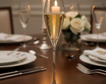Luxurious Diamond Champagne Glasses Set of 2 – Crystal Champagne Flutes with Elegant Design, Dishwasher Safe Gift for Weddings