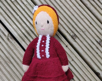 Knitted Doll - Prairie Gal Amelia