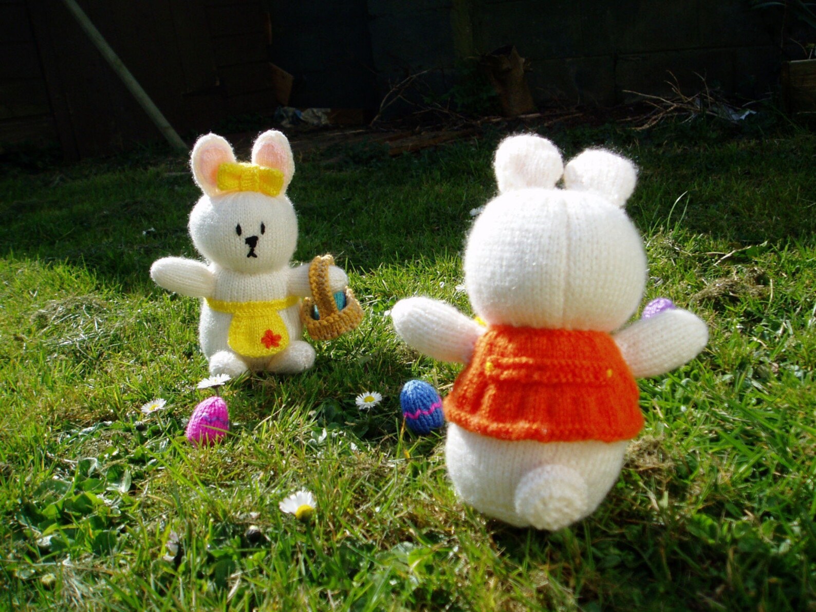 PDF Knitting Pattern - Bob and Babs, the Easter Bunnies - Etsy