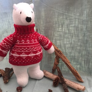 PDF Knitting Pattern - Polar Bear