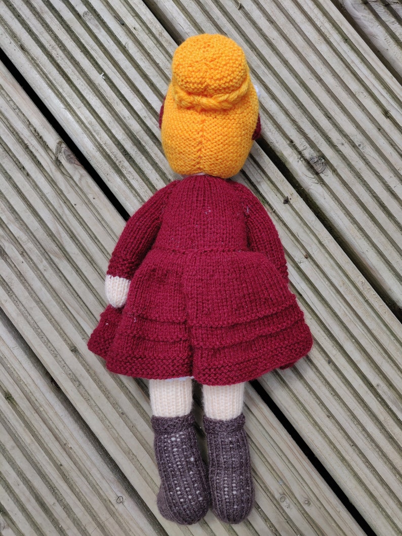 Knitted Doll Prairie Gal Amelia image 2