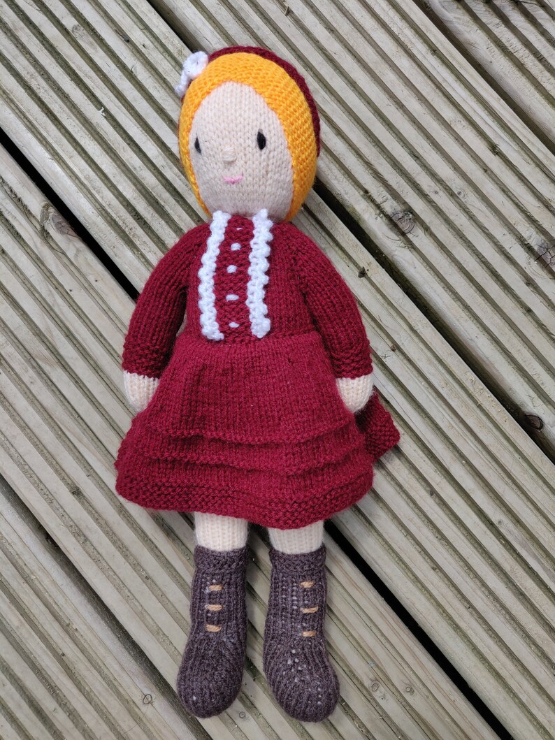 Knitted Doll Prairie Gal Amelia image 1
