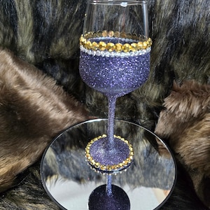 Glitter Bling Wine Glass