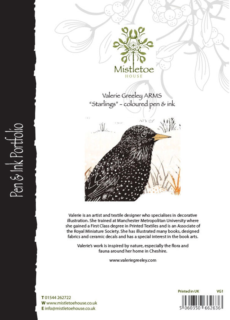 Starlings blank greeting card image 2