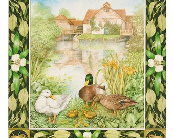 At home by the mill pond print