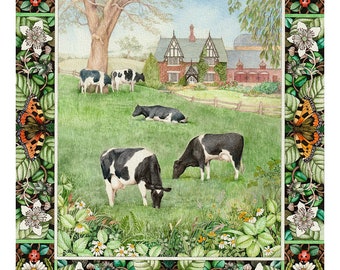 At home on the farm print