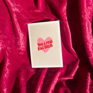 Valentijnsdag illustreerde een echte slechte B-wenskaart