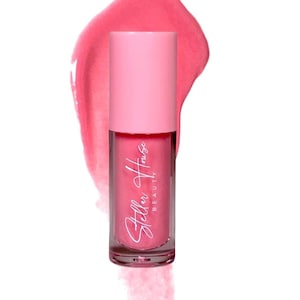 Pink Himbeer Lipgloss Balsam - aromatisierter, feuchtigkeitsspendender, natürlicher, pigmentierter, glänzender Bienenwachsbalsam