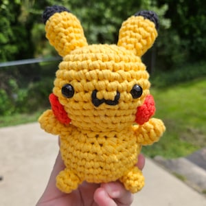Pikachu Inspired Crocheted Plushie