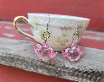 Boucles d'oreilles "Théières ROSE" The Tarot DJ