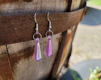 Boucles d'oreilles "LAVANDE borealis Art Déco Speak Easy" The Tarot DJ