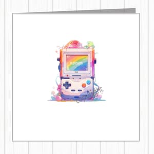Carta arcobaleno LGBTQ+ Gay Pride - L'amore vince - Giocatore - Console per giochi per computer - Sostegno all'amicizia - Amico figlio figlia