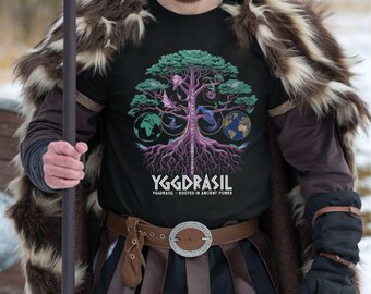 Viking Men shirt, Thors Hammer, Valhalla, Unisex T-Shirt, Norse Mythology Tee, Pagan Apparel, Scandinavian Top, Warrior Shirt,Viking T-shirt
