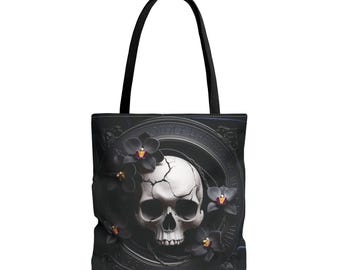 Witchy Gothic Dark Academia Skull Shoulder Bag,Witchy Tote Goth shoulder bag,Gothic Dark Academia Skull Tote Bag,Witchy Bag,Goth