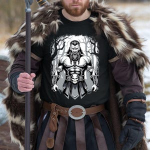 Viking Men shirt, Thors Hammer, Valhalla, Unisex T-Shirt, Norse Mythology Tee, Pagan Apparel, Scandinavian Top, Warrior Shirt,Viking T-shirt