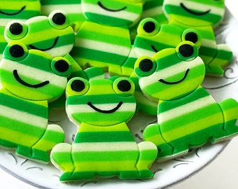 Passover Frogs Striped Candy - Delicious Marzipan for Kids and Adults - Great Seder Gift and Dessert for Passover!