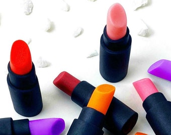 Edible Lipsticks - for Make up Party or Mother's Day! Delicious Makeup Marzipan Candy in Gorgeous Colors!