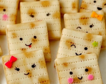 Passover Happy Marzipan Matzoh - Adorable Matzah - Seder Hostess Gift - Fun at the Passover Seder - Great for Children!