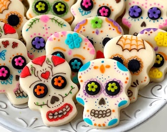 Sugar Skull Modern Candy for 'Day of the Dead'  - Delicious Candy Tiles - Gorgeous and Delicious Gift for Día de los Muertos!
