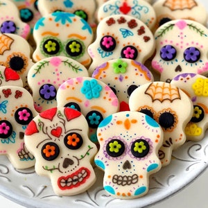 Sugar Skull Modern Candy for 'Day of the Dead'  - Delicious Candy Tiles - Gorgeous and Delicious Gift for Día de los Muertos!