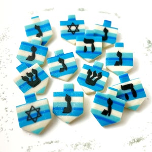 Sparkly Striped Hanukkah Dreidel Candies Delicious Hanukkah Dreidels for Hostess Gift, Dreidel Parties, Table Settings Certified Kosher image 5