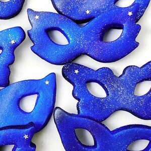 Purim Galaxy Marzipan Glitter Masks!  Vegan, Great for Mishloach Manot and Purim Gift Baskets and Parties!  Perfect for Kids & Adults!