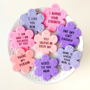Mother's Day Conversation Flowers Delicious Marzipan Gift for Mom Gift your Flowers and Eat them too image 4