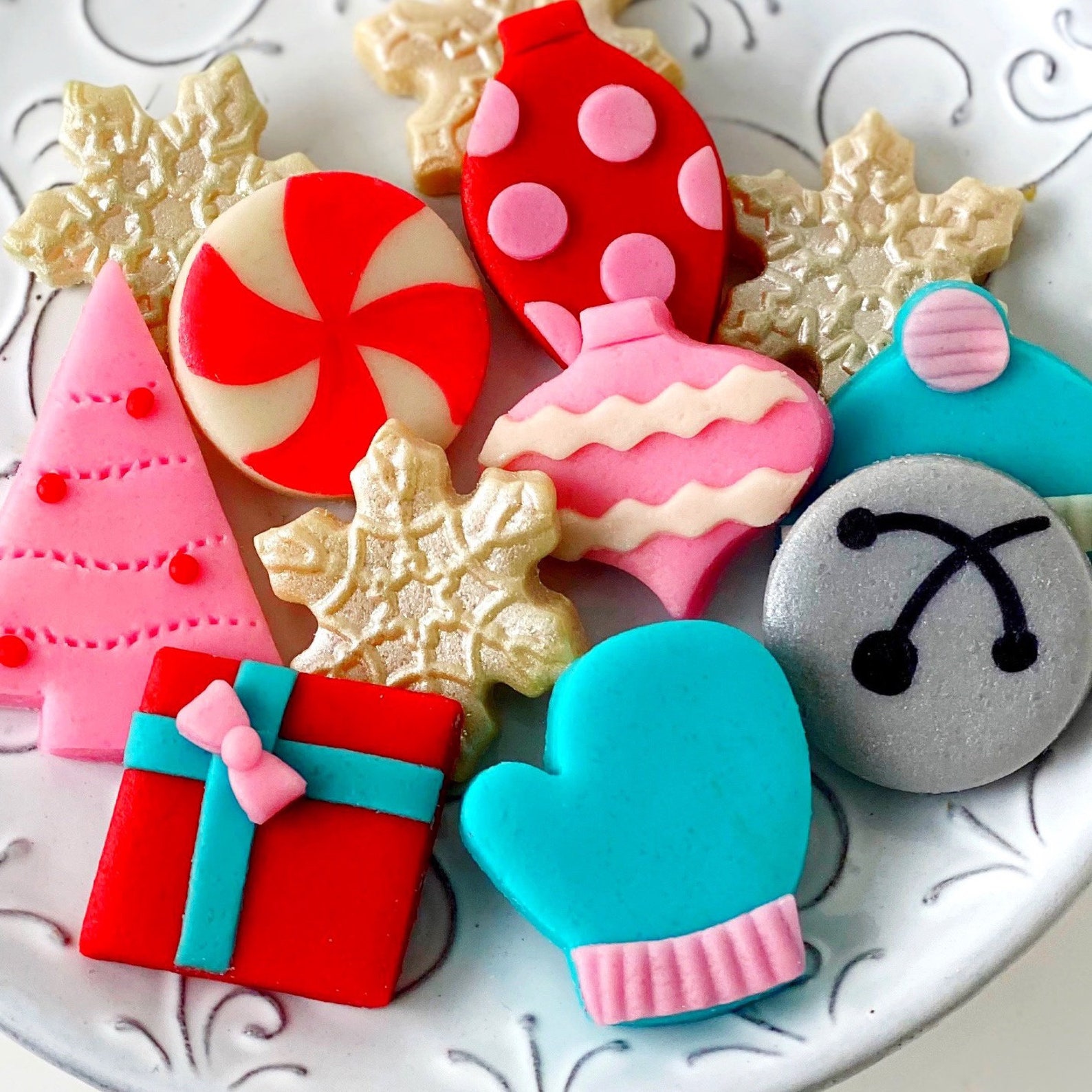 8. Marzipops Flirtatious Christmas Marzipan Tiles