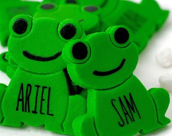 Passover Personalized Frog Candy  - ideal for Seder Place Settings - the perfect Pesach hostess gift and kids Seder gift!