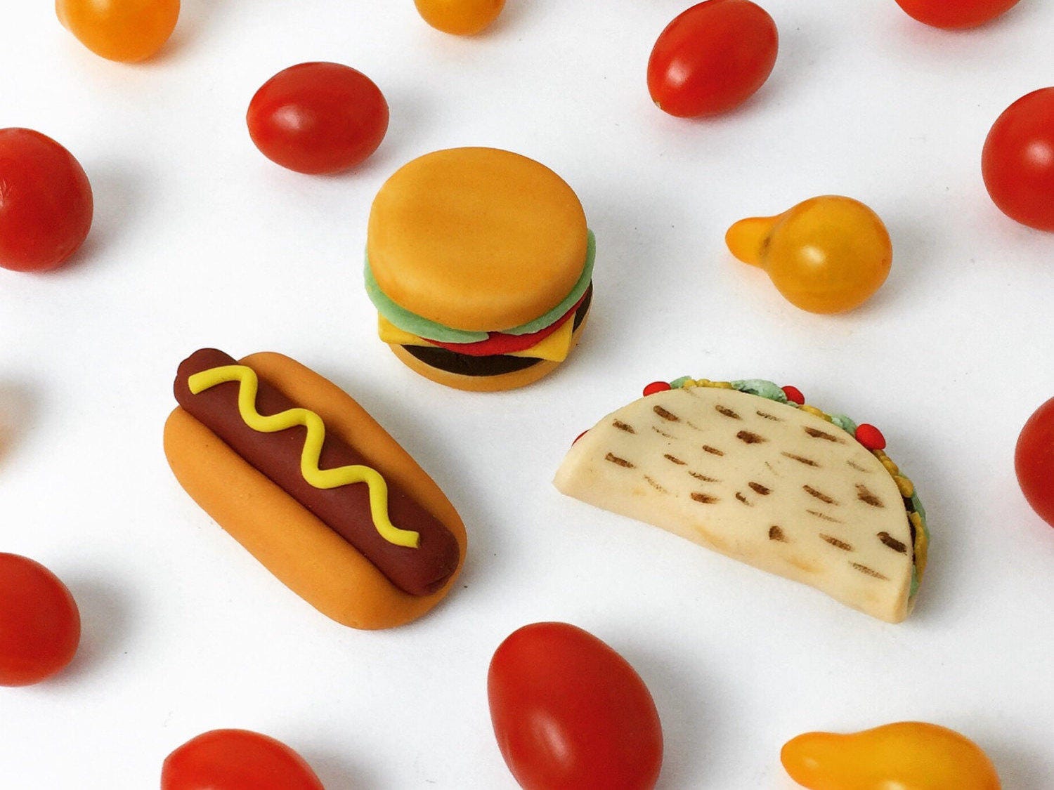 Candy Hamburger, Taco et Hot_Dog Les Friandises Au Massepain Gourmandes Font de Délicieux Cadeaux