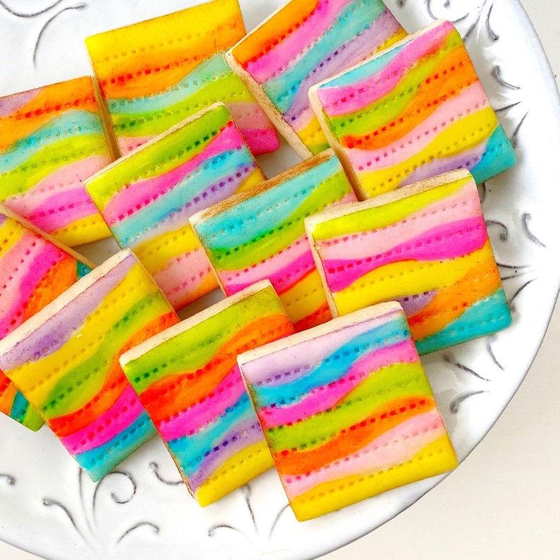 Passover Fantasy Rainbow Matzah for Seder Stunning Passover Seder Gift for Friends, Family and Co-workers image 1